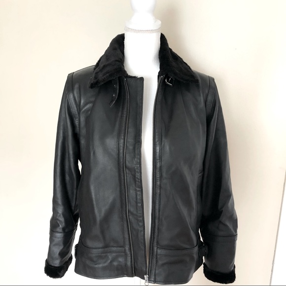 NOORA Women’s Black Pure Leather Jacket Size XS - Picture 4 of 13
